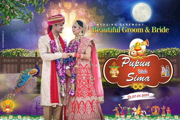 thumbnail Download Our Enchanting Wedding Flex Papun weds Sima6x4